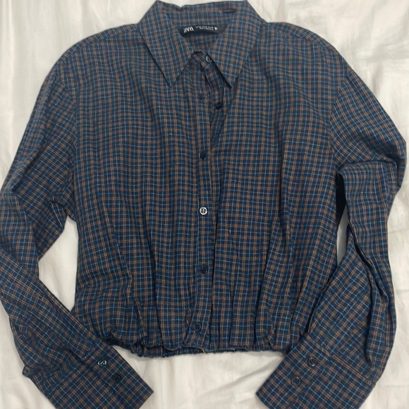 Zara plaid button down shirt - Picture 1 of 1